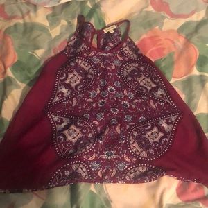 Halter pattern blouse size small never worn